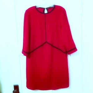 Zara Red Shift Dress